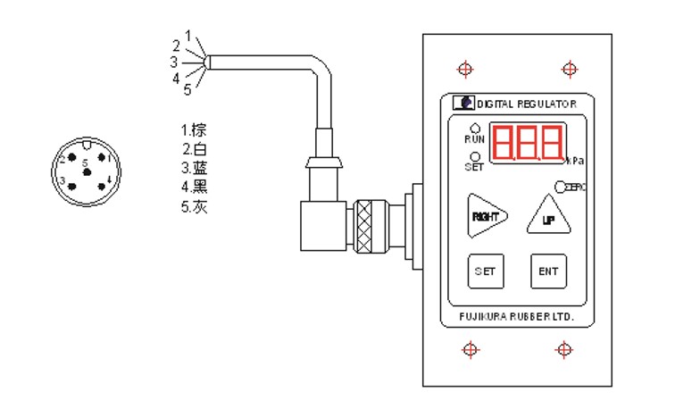 日本藤倉(cāng)電氣比例閥接線方法及設(shè)定方法